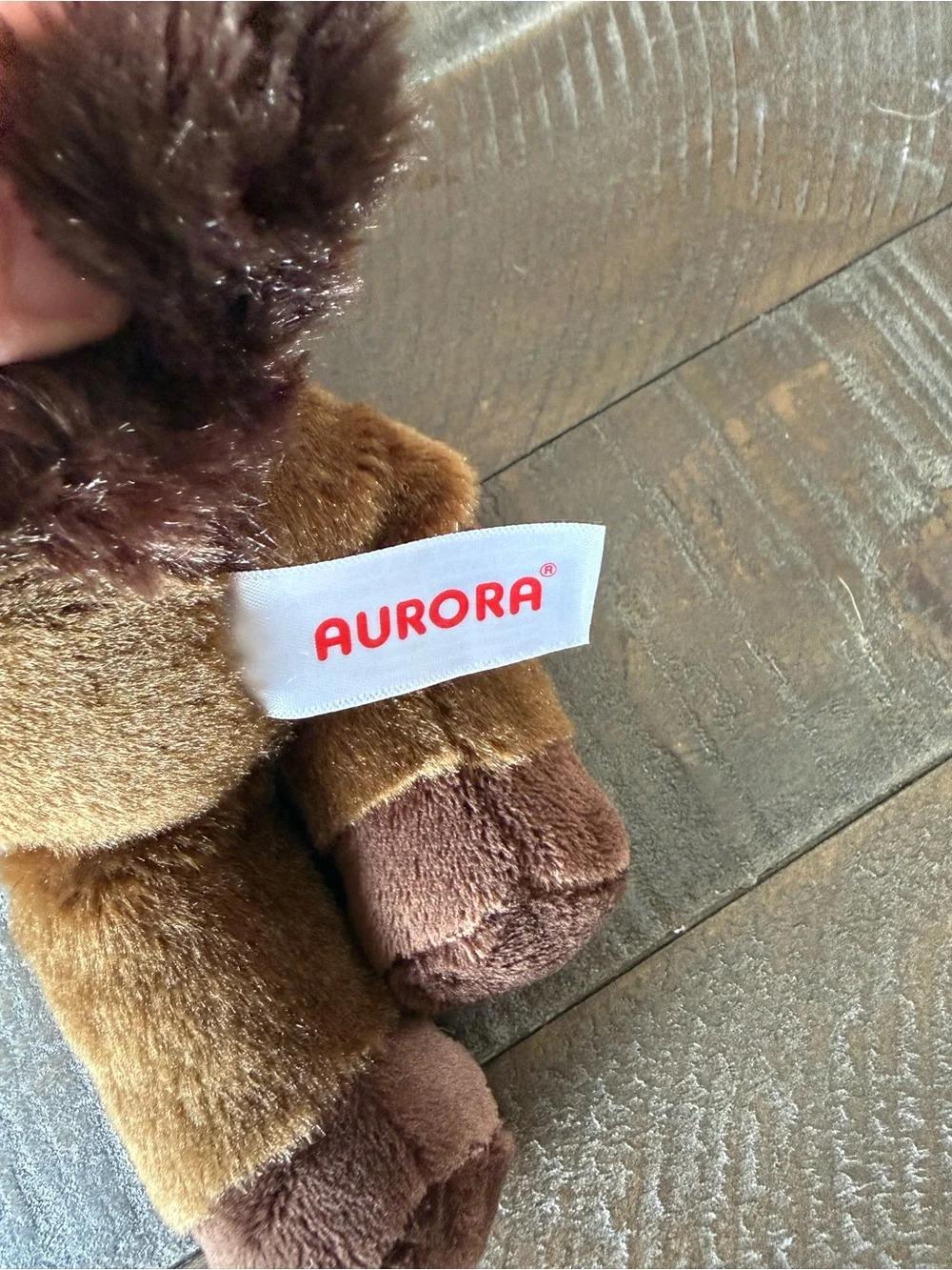 Aurora Brown Horse Stuffed Animal with White Forehead Patch approx 7”